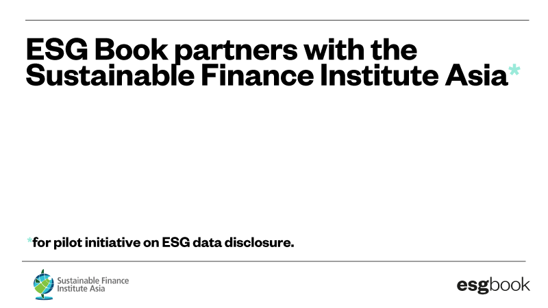 ESG Book partners with the Sustainable Finance Institute Asia