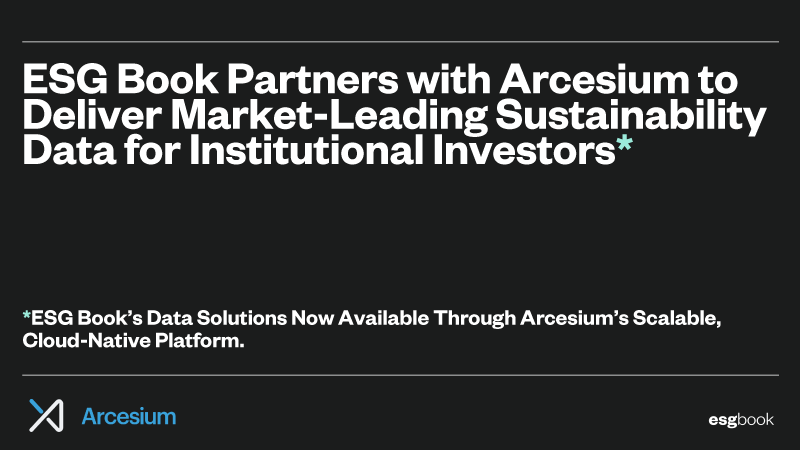 ESG Book partners with Arcesium