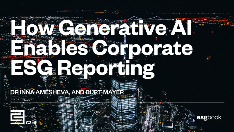 How Generative AI Enables Corporate ESG Reporting
