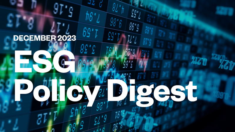 December Policy Digest - SFDR Deepdive