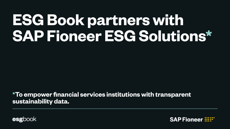 sapfioneer and ESG Book Partnership